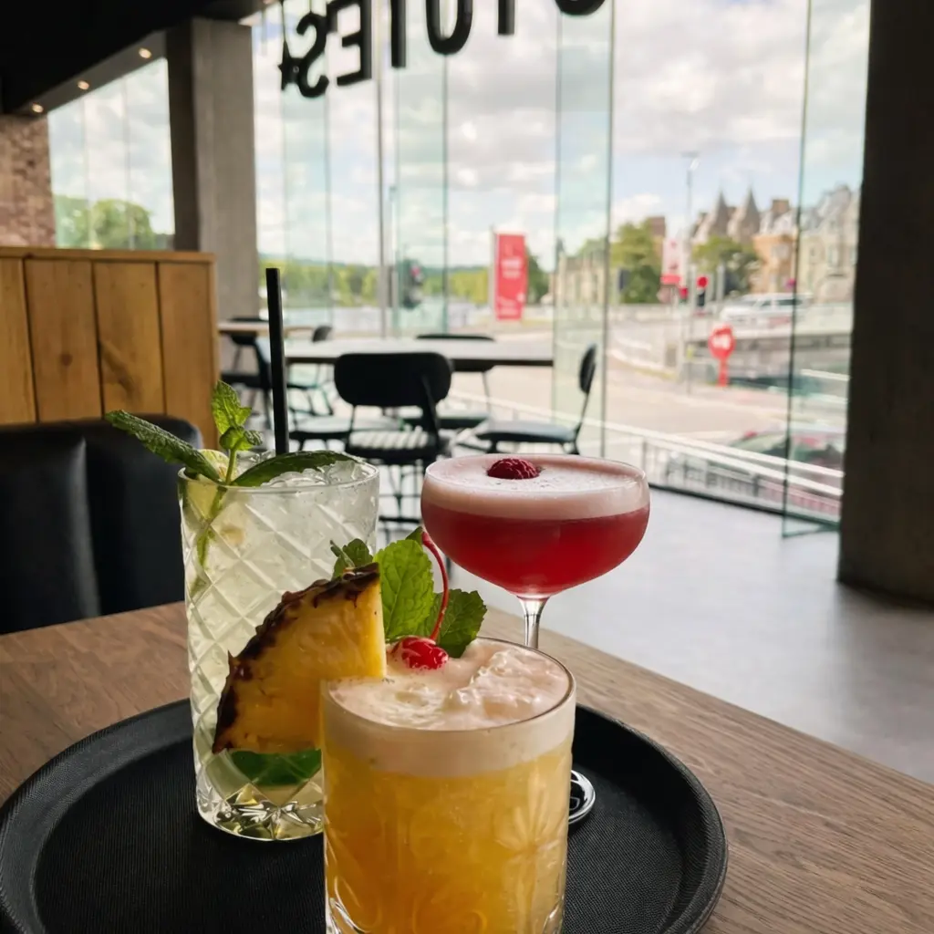 Cocktails at Coyote Burger Inverness